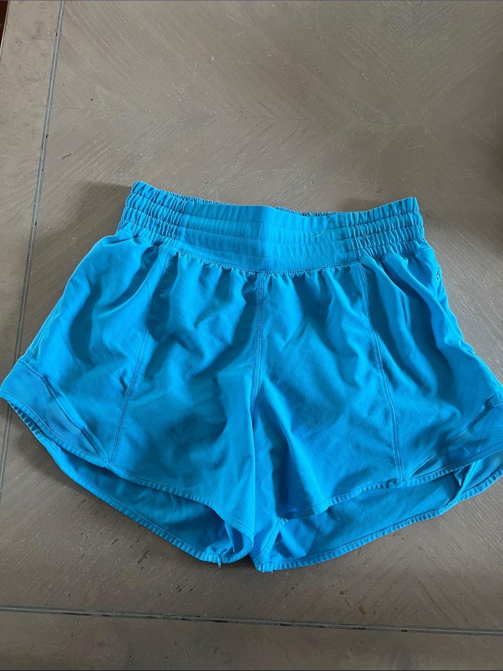 lululemon athletica Women's Bright Turquoise Running Shorts